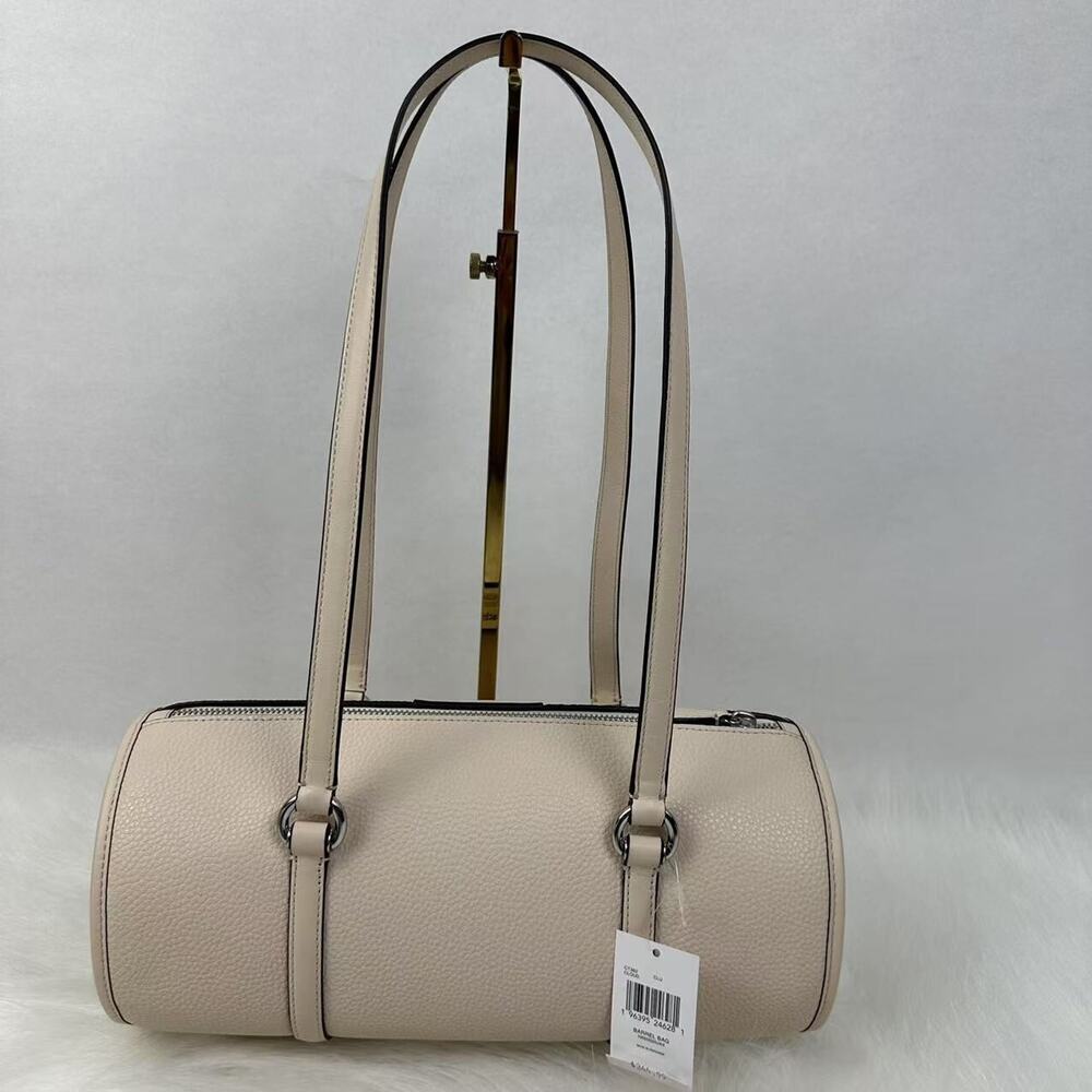 Coach Barrel Shoulder Bag In Coachtopia Leather In Chalk Rainbow CT382 NWT - Picture 2 of 8